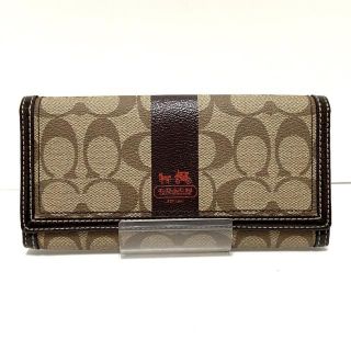 コーチ(COACH)のCOACH(コーチ) 長財布 シグネチャー柄(財布)