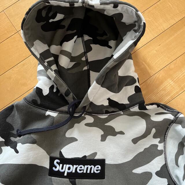 新品 希少 Supreme カモフラ camo パーカー Box Logo