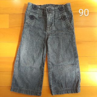 ベビーギャップ(babyGAP)のbabyGAP デニム ワイドパンツ 90(パンツ/スパッツ)