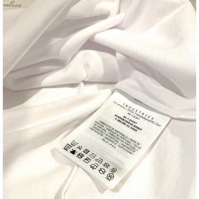 モンクレール　シンプルロゴTシャツ　ホワイト　12