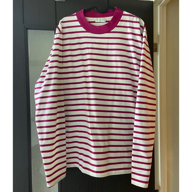 littlebig 19ss ボーダー　ロングスリーブ　Tシャツ　赤 メンズのトップス(Tシャツ/カットソー(七分/長袖))の商品写真