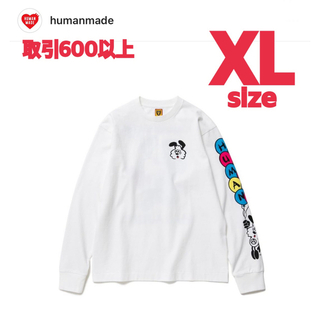 ヒューマンメイド(HUMAN MADE)のHUMAN MADE VICK LONG SLEEVE T-SHIRT 白 XL(Tシャツ/カットソー(七分/長袖))
