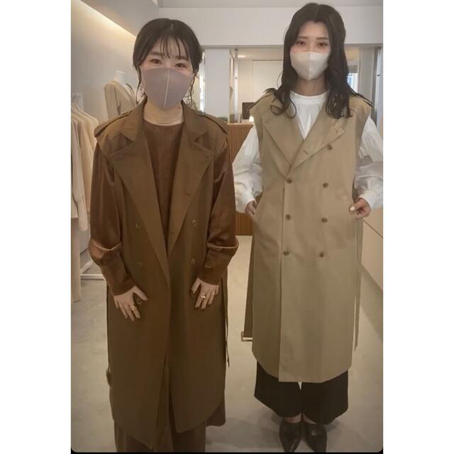 i_am official double button trench vestの通販 by shop｜ラクマ