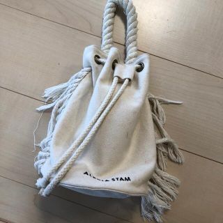 アリシアスタン(ALEXIA STAM)のside fringe draw string bag 難あり(ショルダーバッグ)