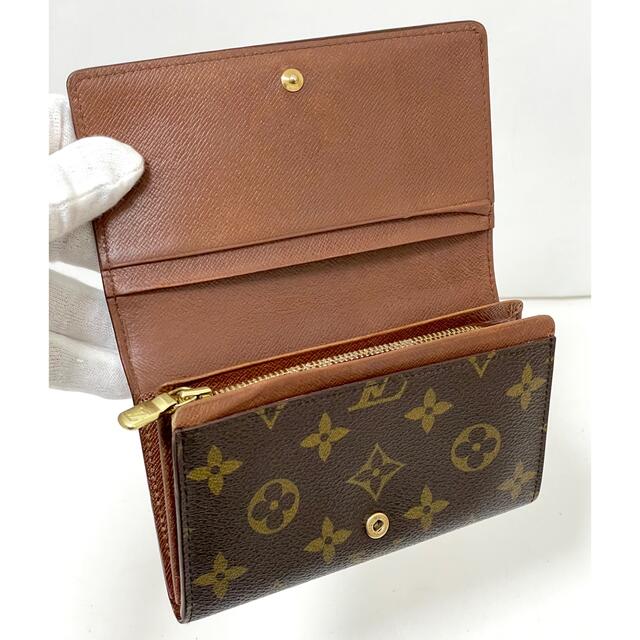 良品】ルイヴィトン モノグラム ポルトモネ ビエ トレゾール L字