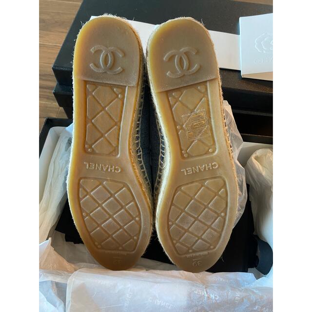 CHANEL - シャネル デニム エスパドリーユ デカココマーク39 未使用21S ...