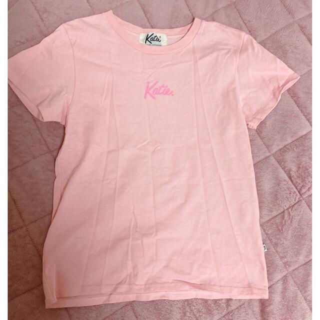 Katie(ケイティー)のkatie  Tシャツ　ピンク メンズのトップス(Tシャツ/カットソー(半袖/袖なし))の商品写真