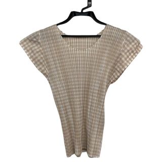 プリーツプリーズイッセイミヤケ(PLEATS PLEASE ISSEY MIYAKE)のプリーツプリーズ 半袖カットソー美品  -(カットソー(半袖/袖なし))