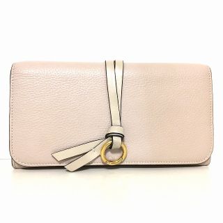 クロエ(Chloe)のChloe(クロエ) 長財布 - ベージュ レザー(財布)