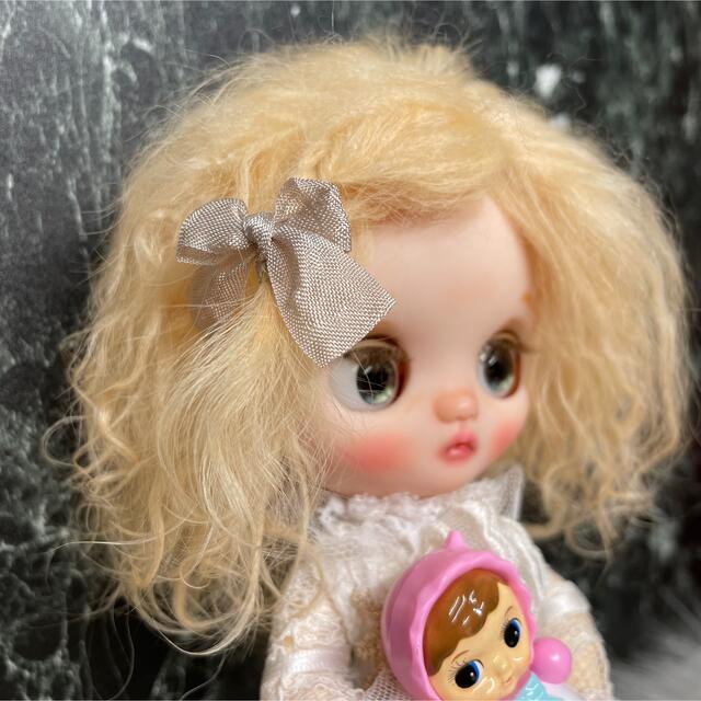 blythe _wm-584アプリコットクリーム⭐️チベットラムウィッグ