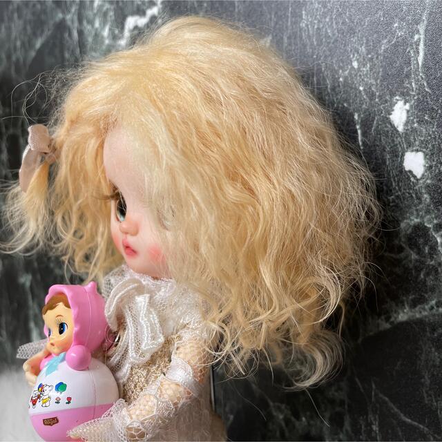 blythe _wm-584アプリコットクリーム⭐️チベットラムウィッグ