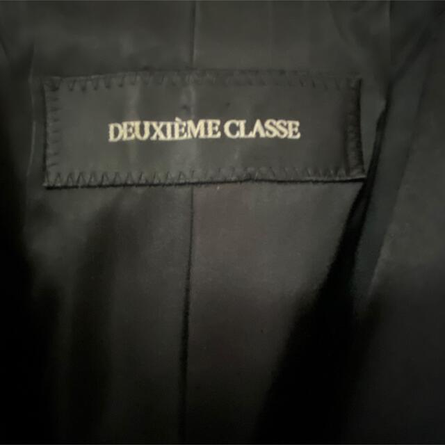 DEUXIEME CLASSE(ドゥーズィエムクラス)の【最終値下】DeuxiemeClasse タキシードジャケット 38サイズ 黒 レディースのジャケット/アウター(テーラードジャケット)の商品写真