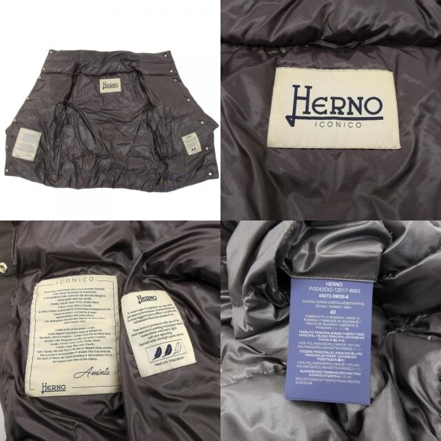 HERNO(ヘルノ)のヘルノ コート 40 レディースのジャケット/アウター(ダウンコート)の商品写真