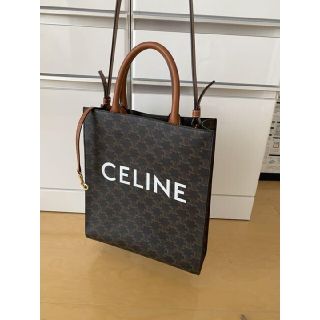 celine - スモール バーティカル カバ / トリオンフキャンバス タンの 