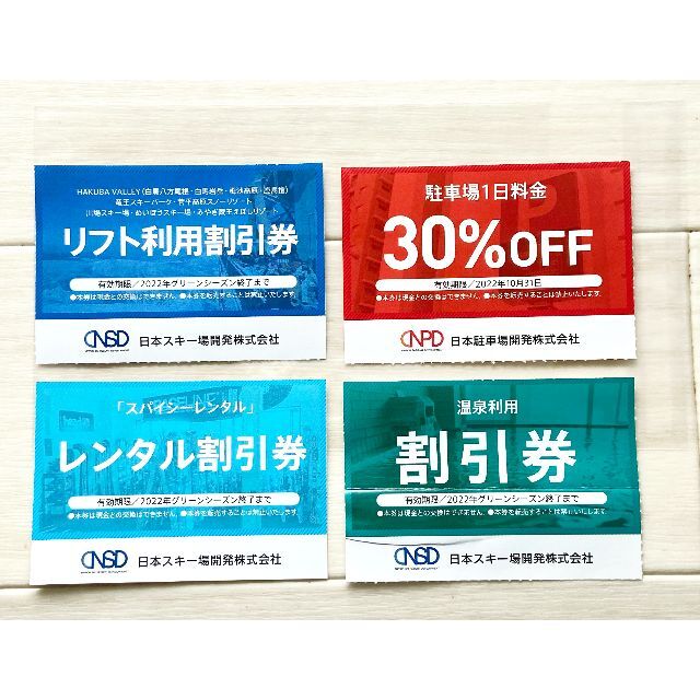 メーカー包装済】 SCオークションさん専用日本スキー場リフト割引券
