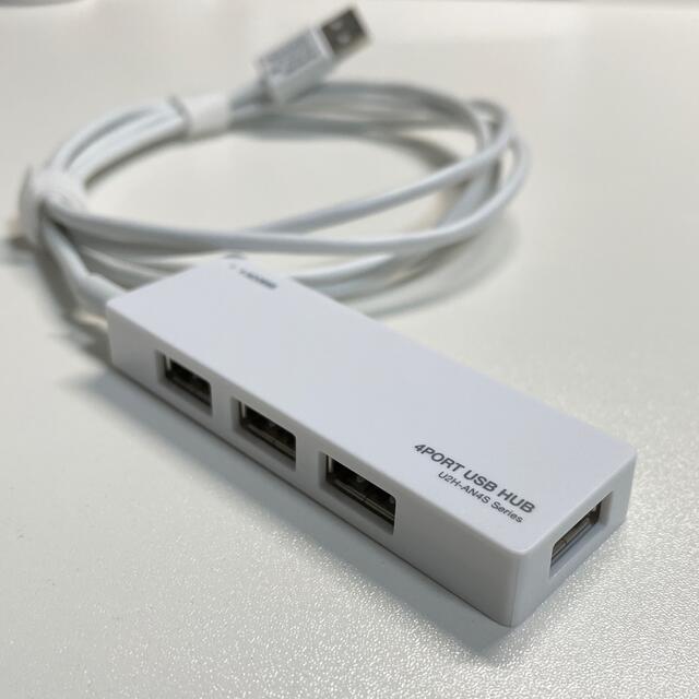 ELECOM(エレコム)のUSB2.0ハブ　4ポート　ELECOM スマホ/家電/カメラのPC/タブレット(PC周辺機器)の商品写真