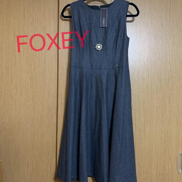 《新品》FOXEY ノースリーブワンピース