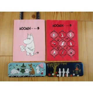 ムーミン(MOOMIN)のムーミン　缶と紙袋(ペンケース/筆箱)