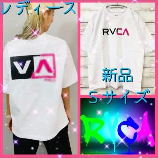 ルーカ(RVCA)のレディース RVCA  ルーカ tシャツ バックプリント 半袖 Ｓ(Tシャツ(半袖/袖なし))