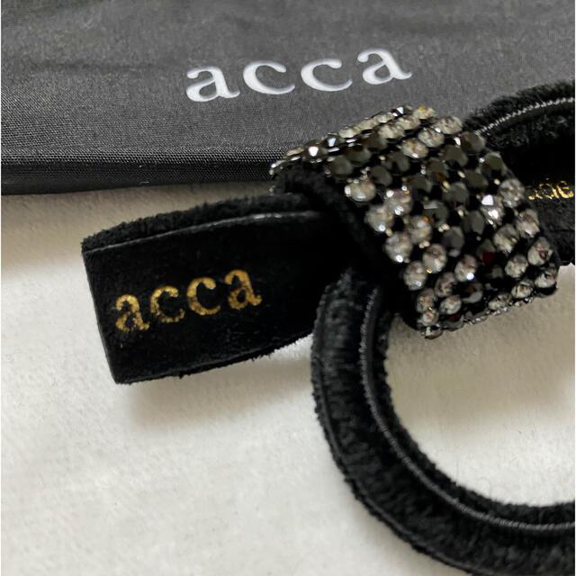 accaアッカ ゴム ブリジットドレスポニー6列BKG 美品 accaアッカ ゴム ブリジットドレスポニー6列BKG 美品