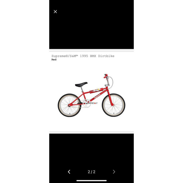 Supreme(シュプリーム)のSupreme®/S&M™ 1995 BMX Dirtbike スポーツ/アウトドアの自転車(自転車本体)の商品写真