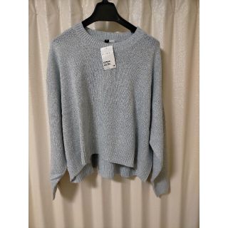 エイチアンドエム(H&M)の【新品・未使用】水色ニット(ニット/セーター)