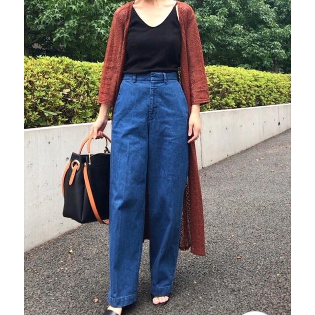 steven alan(スティーブンアラン)の【Steven Alan】 DENIM WIDE TROUSERS パンツ レディースのパンツ(デニム/ジーンズ)の商品写真