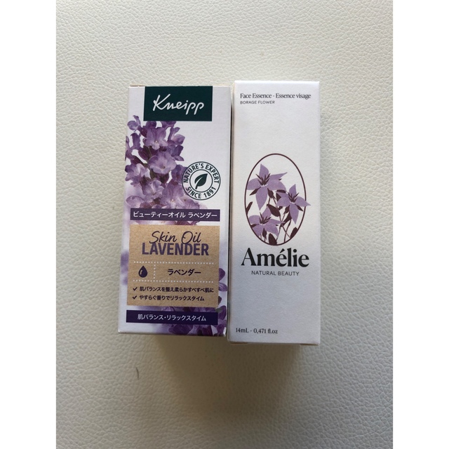 Kneipp(クナイプ)のクナイプビューティーオイルラベンダー＆Amelieフェイシャルセラムポーチ付き コスメ/美容のスキンケア/基礎化粧品(美容液)の商品写真