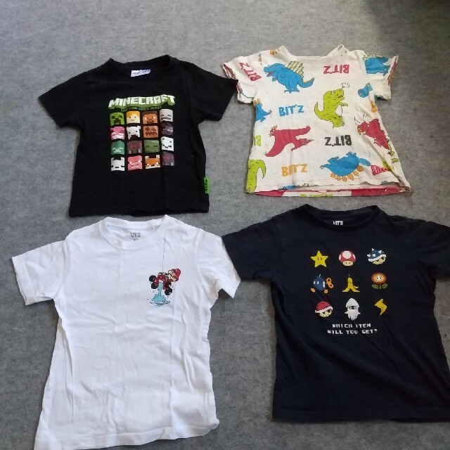 男児120センチTシャツ4枚セット キッズ/ベビー/マタニティのキッズ服男の子用(90cm~)(Tシャツ/カットソー)の商品写真