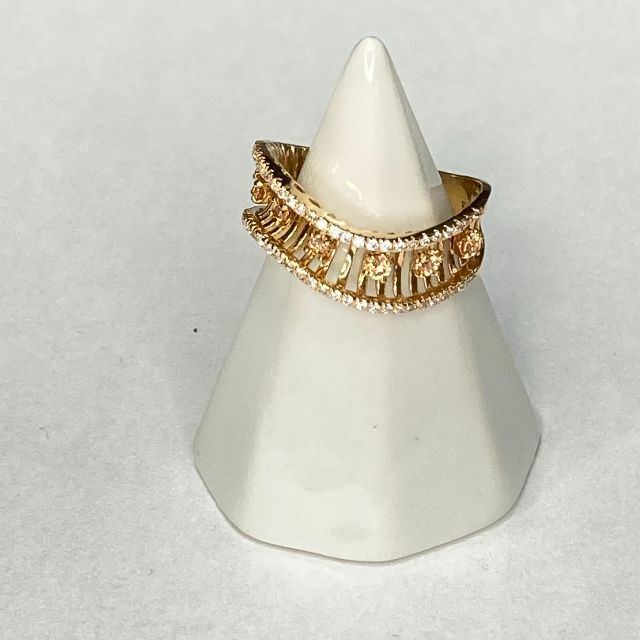 K14 ダイヤ　指輪 レディースのアクセサリー(リング(指輪))の商品写真