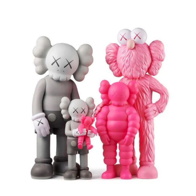 KAWS FAMILY PINK "Grey Pink