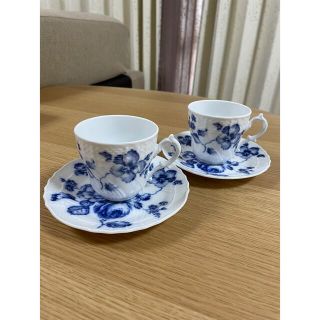 リチャードジノリ(Richard Ginori)のリチャードジノリ ローズブルー コーヒー&ソーサー 2客セット(食器)