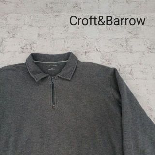 Croft&Barrow クラフトアンドバロー ハーフジップスウェット(スウェット)