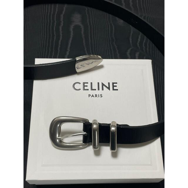 ベルト【新品】 CELINE 22ss ウェスタンベルト サイズ80 エディスリマン