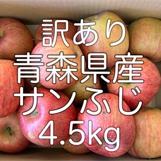 家庭用　青森県産サンふじりんご 箱込み4.5kg(フルーツ)