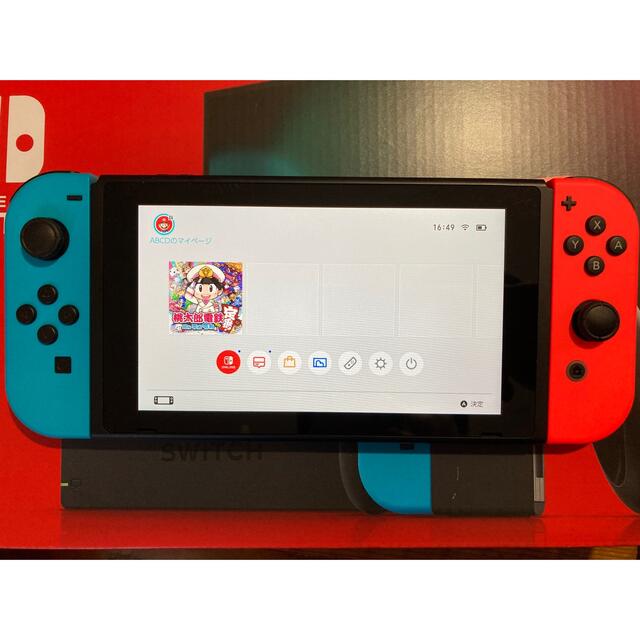 Nintendo Switch(ニンテンドースイッチ)のNintendo switch 本体　　桃太郎電鉄　ダウンロード エンタメ/ホビーのゲームソフト/ゲーム機本体(家庭用ゲーム機本体)の商品写真