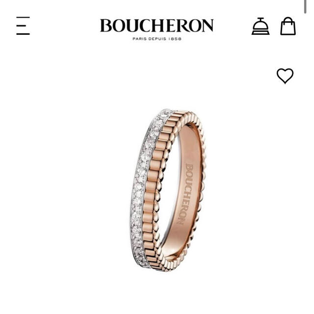 BOUCHERON(ブシュロン)のキャトル　ラディアントダイアモンドリング　ハーフ レディースのアクセサリー(リング(指輪))の商品写真