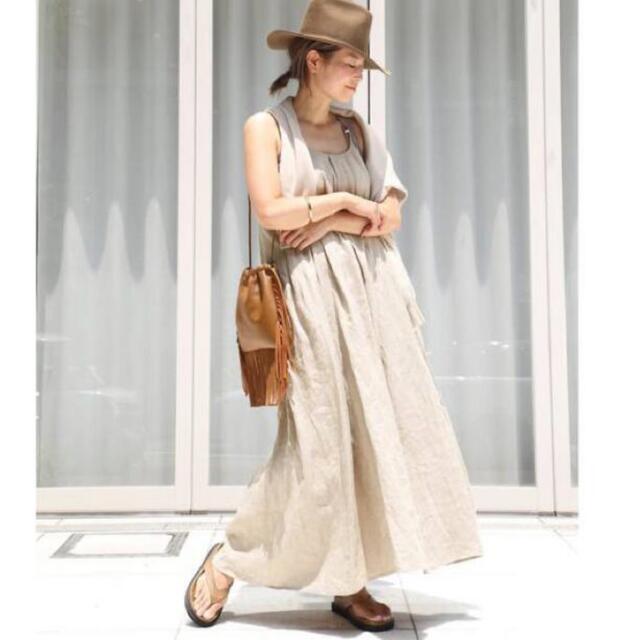 Deuxieme Classe WALANCE LINEN キャミ ドレス-