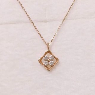 カナルヨンドシー(canal４℃)の*【美品】K10ネックレス canal4℃ フラワー*(ネックレス)