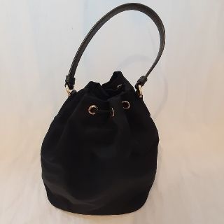 PRADA - 【s様専用】PRADA 巾着ショルダーバッグ 黒 美品 プラダの通販