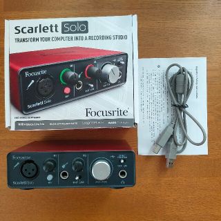 Focusrite Scarlett Solo(オーディオインターフェイス)