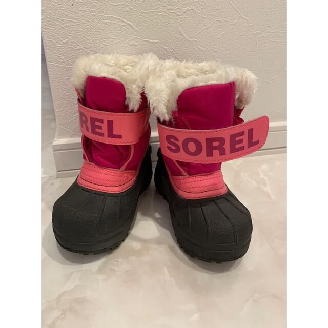 SOREL(ソレル)のソレルキッズ★スノーコマンダー⭐︎13センチ　美品 キッズ/ベビー/マタニティのベビー靴/シューズ(~14cm)(ブーツ)の商品写真