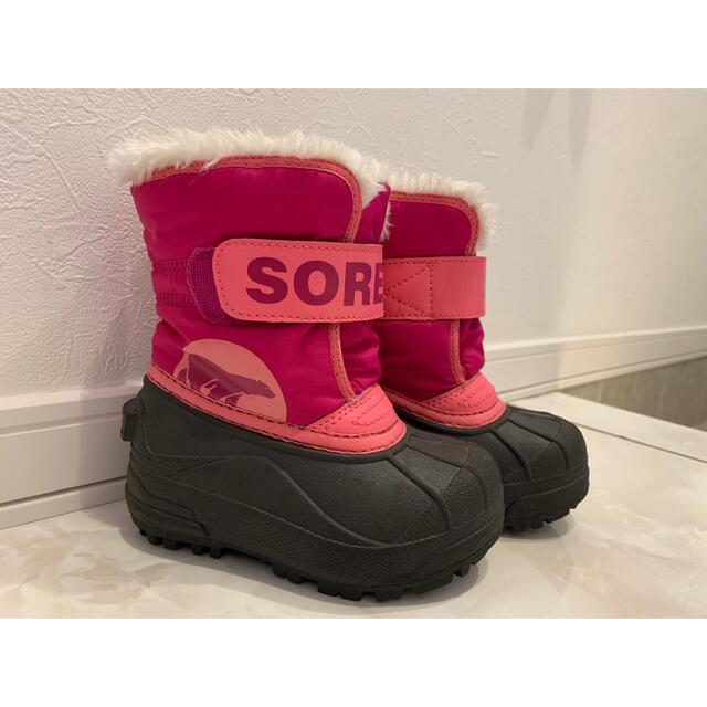 SOREL(ソレル)のソレルキッズ★スノーコマンダー⭐︎13センチ　美品 キッズ/ベビー/マタニティのベビー靴/シューズ(~14cm)(ブーツ)の商品写真