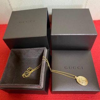 グッチ(Gucci)の未使用　箱付き　GUCCI オールド　グッチ インターロッキング ネックレス　金(ネックレス)