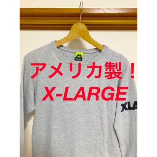 エクストララージ(XLARGE)の状態良好です！アメリカ製　X-LARGE ワッペンビッグロゴ　スウェットシャツ(トレーナー/スウェット)