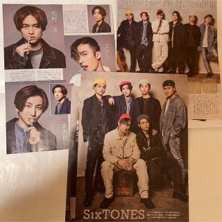 ストーンズ(SixTONES)のSixTONES  TV station 切り抜きのみ　2/22発売　5号(アート/エンタメ/ホビー)