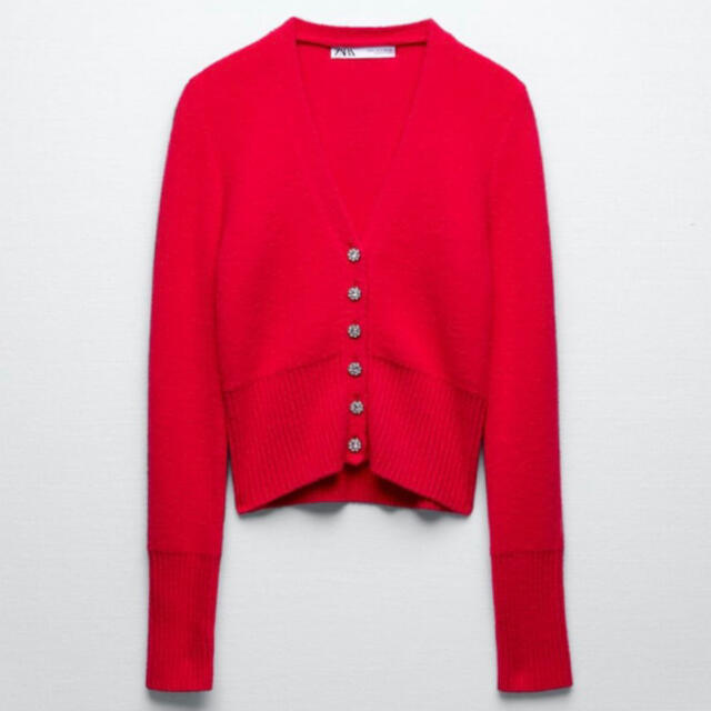 ZARA - ZARA ソフトタッチ生地 ニットカーディガン M ✨新品未 ZARA - ZARA ソフトタッチ生地 ニットカーディガン M ✨新品未