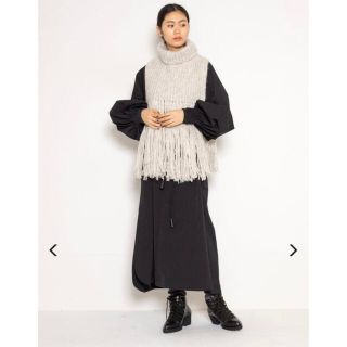 ハイク(HYKE)の【HYKE】ALPACOTTON TURTLENECK SWEATER CAPE(ニット/セーター)