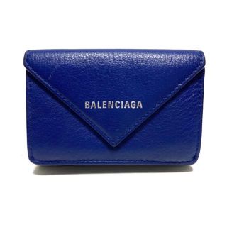 バレンシアガ(Balenciaga)のバレンシアガ 3つ折り財布 391446 ブルー(財布)