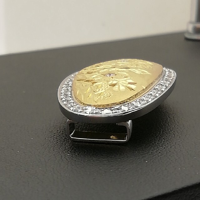 K24純金 & Pt900✨ダイヤ0.50ct付き✨帯留め飾り✨宝石💎素敵✨の通販